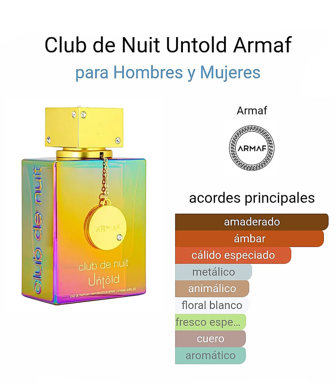 Club de nuit untold 105 ml Eau de Parfum