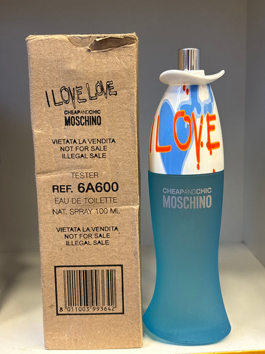 Cheapandchic Moschino 100 ml Eau de Toilette Tester I Love Love