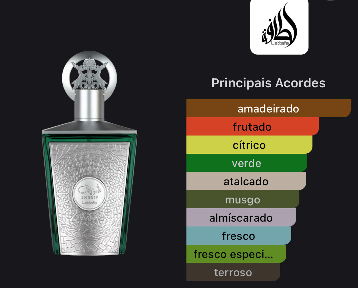 Sherif Lattafa Perfumes Masculino EDP 100 ml