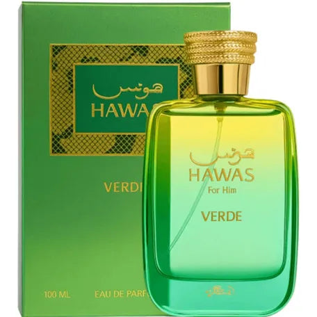 Perfume árabe hawas verde edp 100ml rasasi