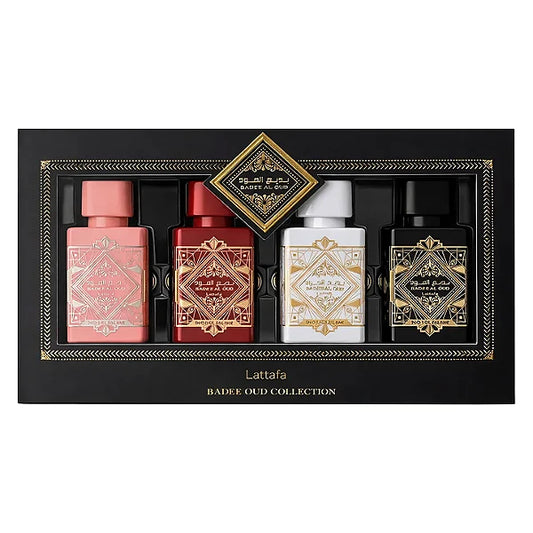 Kit Bade'e Al Oud Collection da Lattafa 4 unidades