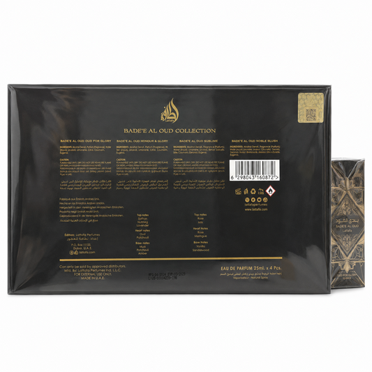 Kit Bade'e Al Oud Collection da Lattafa 4 unidades