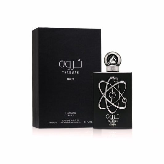 Tharwah silver Lattafa preto 100 ml EDP