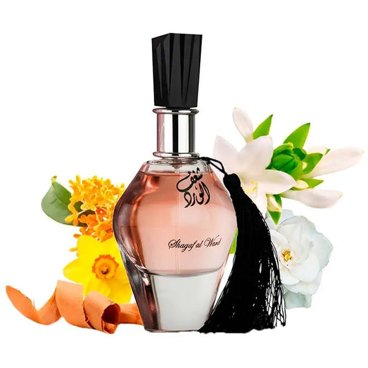 Shagaf Al Ward Al Wataniah Perfume Árabe Feminino Eau de Parfum 100ml